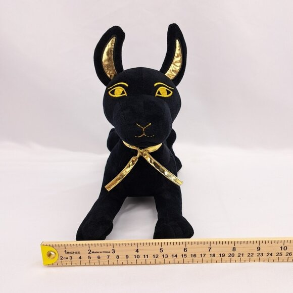 Anubis The Afterlife Egyptian Ancient God Black And Gold Plush Stuffed Animal - Picture 13 of 15